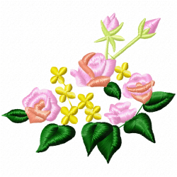 Flowers Embroidery Design 12 Flowers Embroidery Design 12